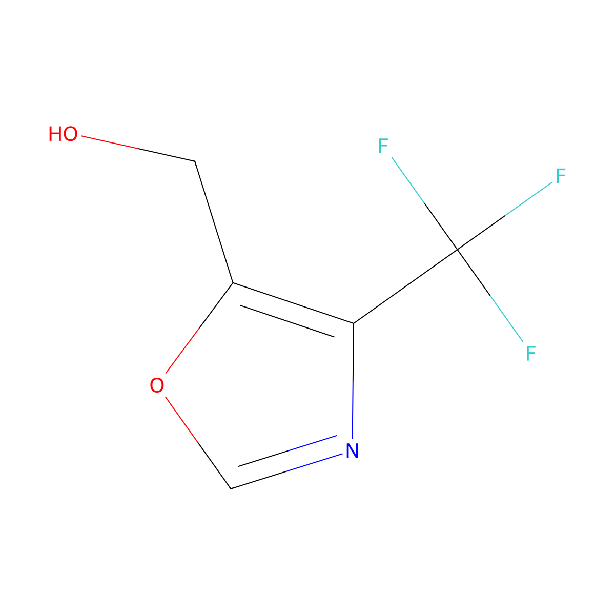 (4-(Trifluoromethyl)oxazol-5-yl)methanol molecular structure, CAS 1824624-51-2