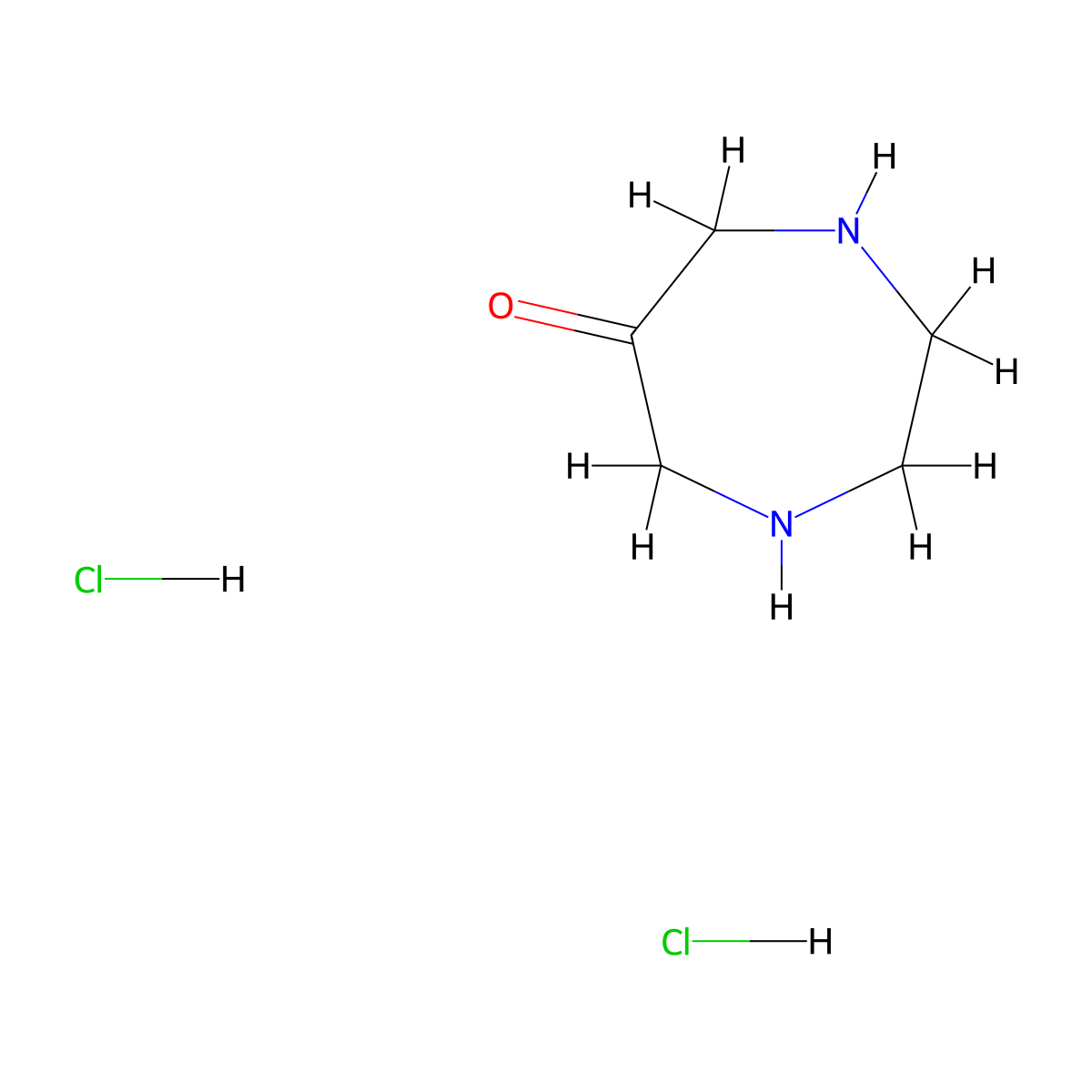 1,4-Diazepan-6-one dihydrochloride molecular structure, CAS 1824627-70-4