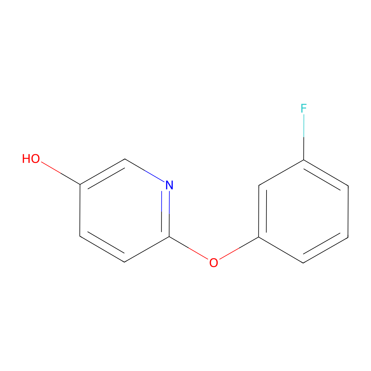 6-(3-Fluorophenoxy)pyridin-3-OL molecular structure, CAS 1824631-19-7