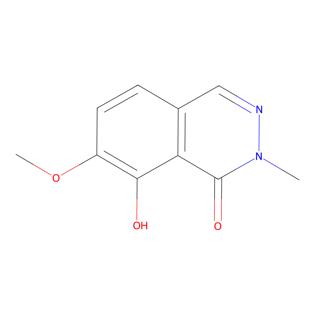 8-Hydroxy-7-methoxy-2-methyl-1,2-dihydrophthalazin-1-one molecular structure, CAS 1824631-87-9