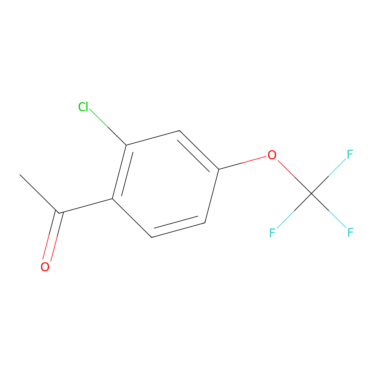 1-[2-Chloro-4-(trifluoromethoxy)phenyl]ethanone molecular structure, CAS 1824647-99-5