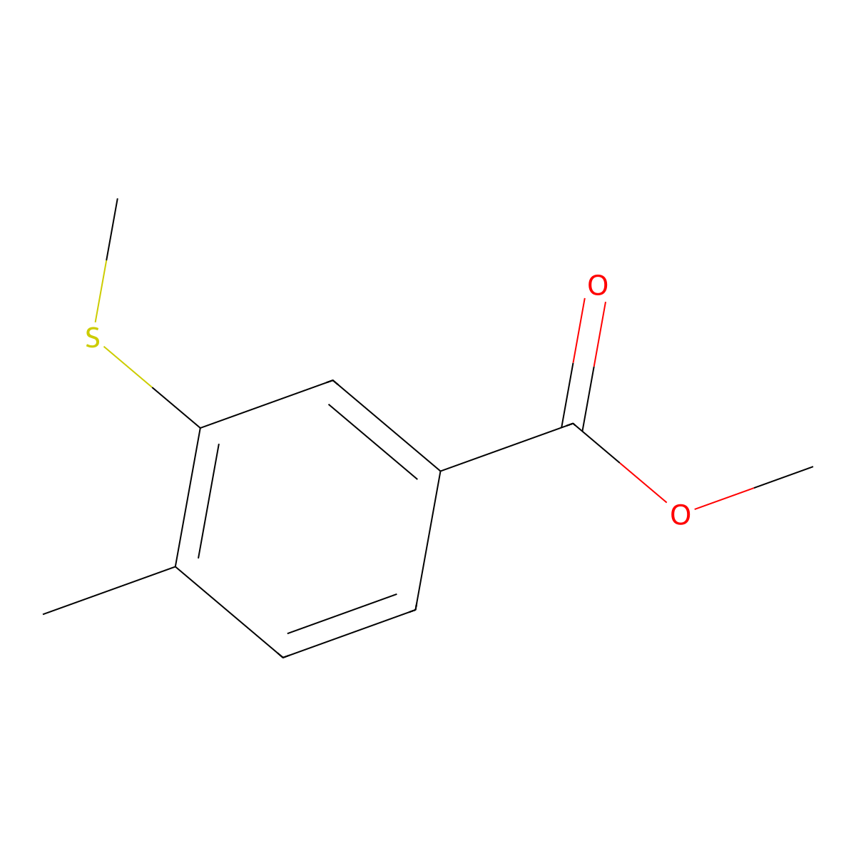 Methyl 4-methyl-3-(methylthio)benzoate molecular structure, CAS 1824661-83-7