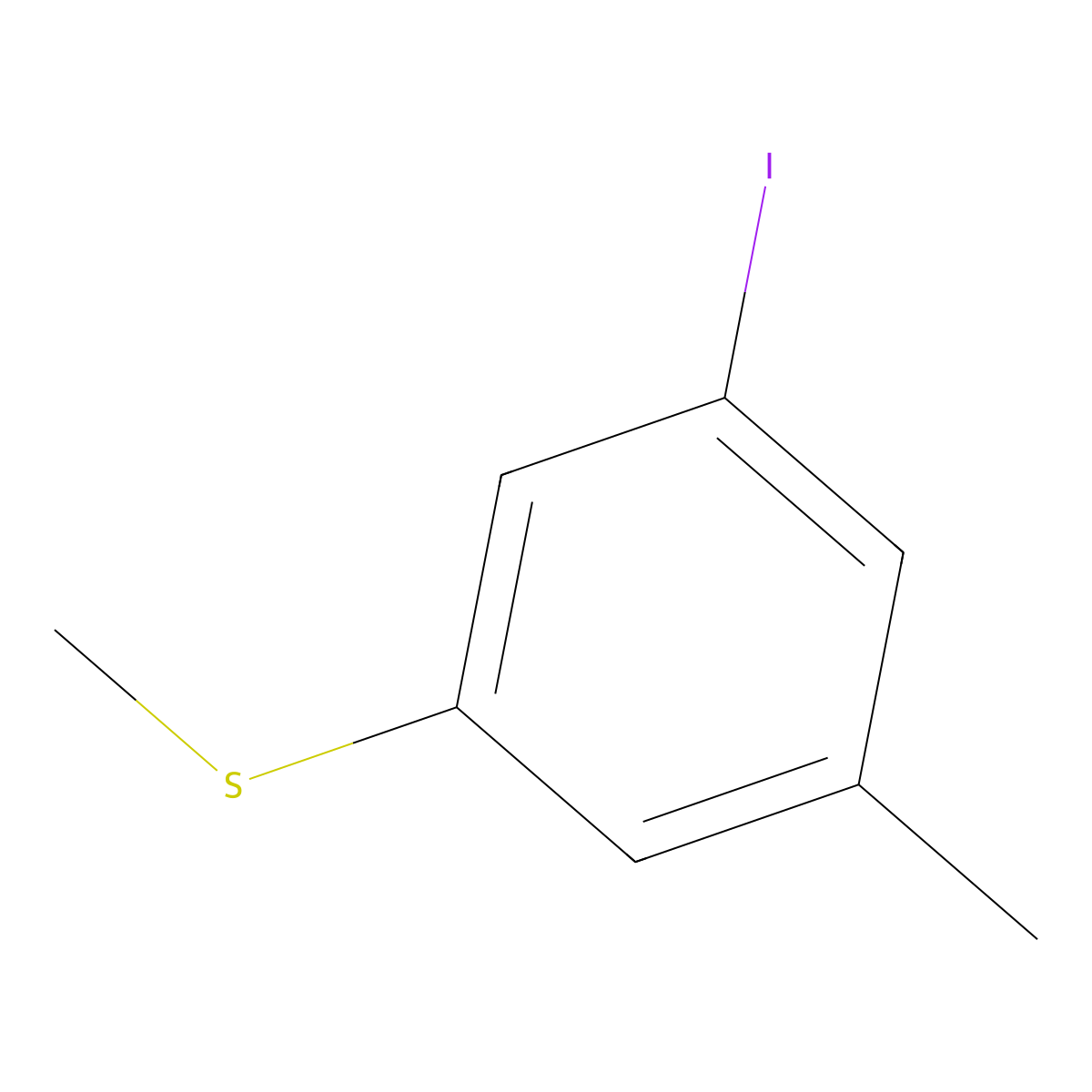 (3-Iodo-5-methylphenyl)(methyl)sulfane molecular structure, CAS 1824663-49-1