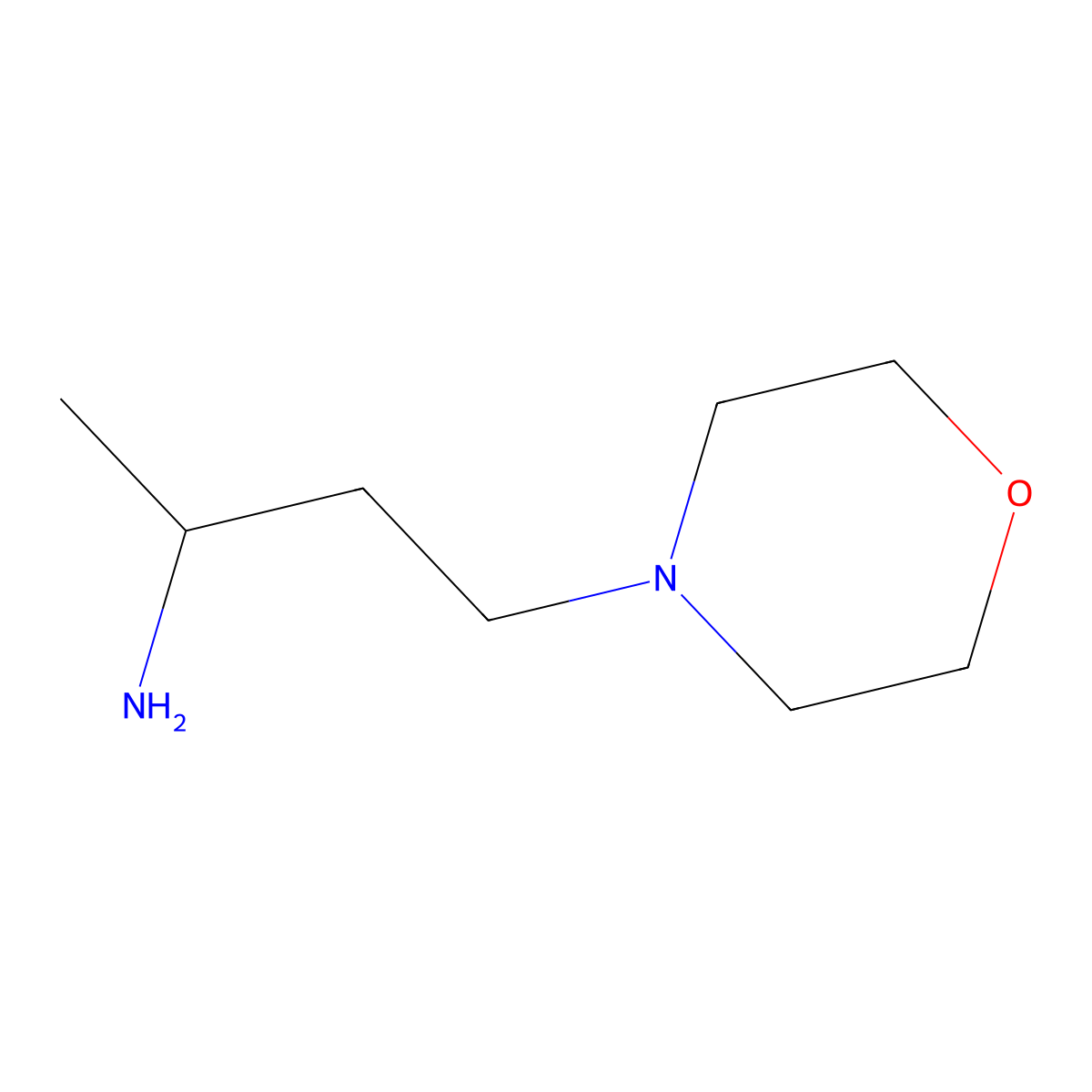 4-(Morpholin-4-yl)butan-2-amine molecular structure, CAS 18247-01-3