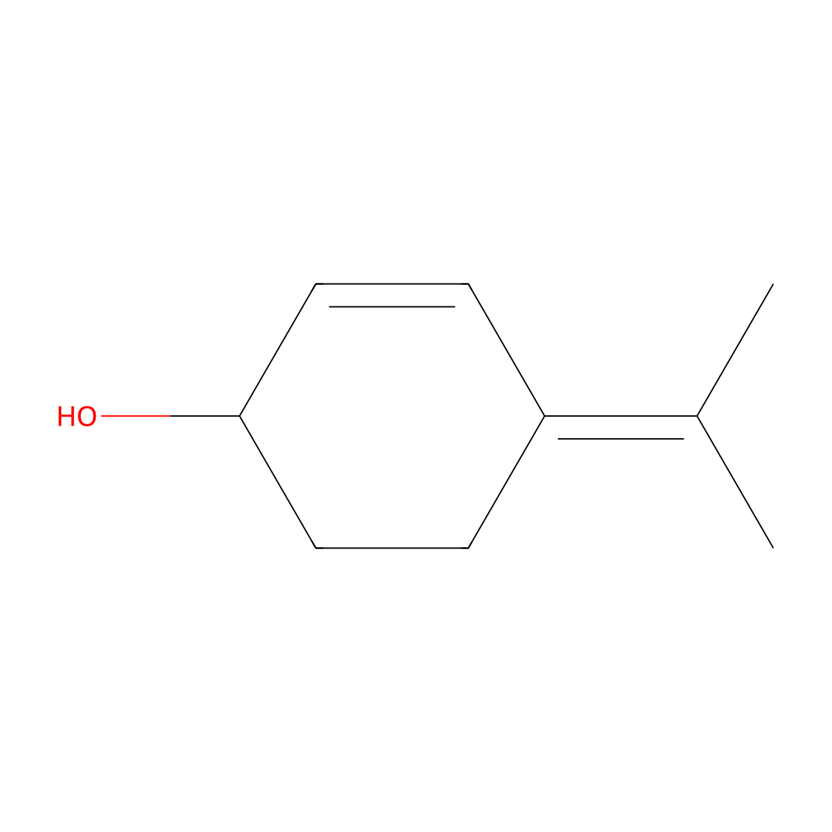 4-(1-Methylethylidene)-2-cyclohexen-1-ol molecular structure, CAS 182482-57-1
