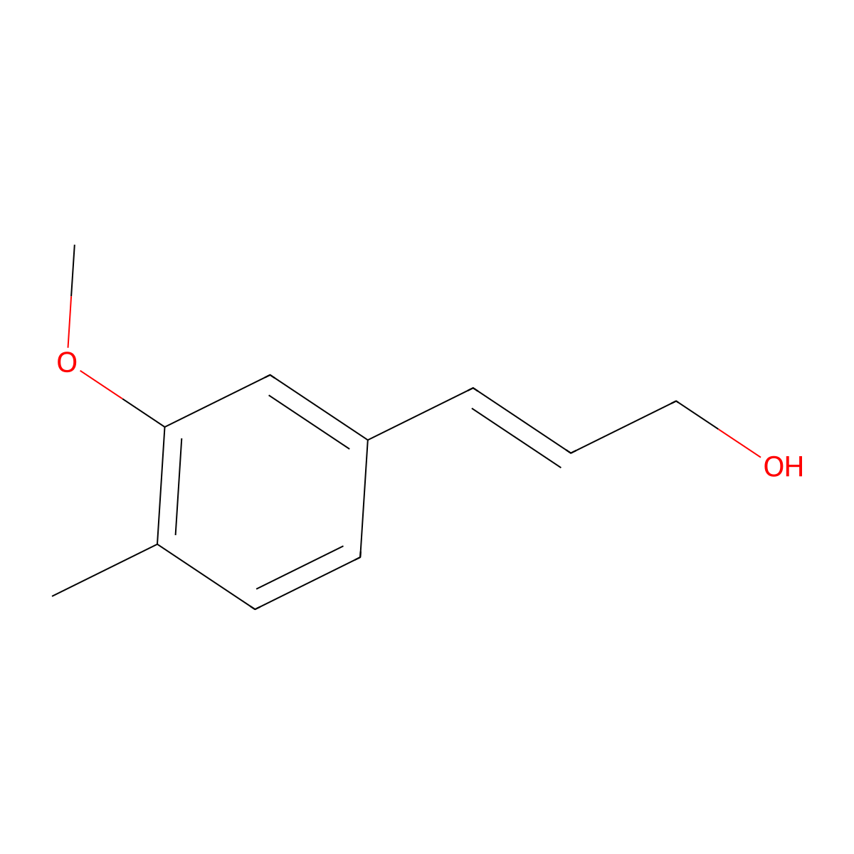 3-(3-Methoxy-4-methylphenyl)prop-2-en-1-ol molecular structure, CAS 1824826-90-5
