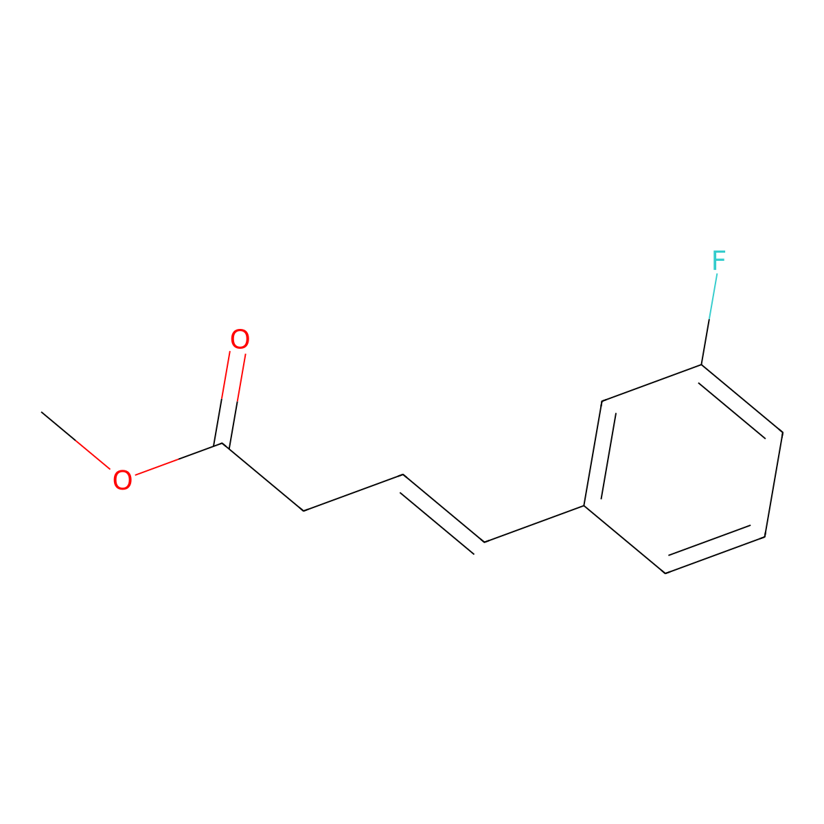 (E)-Methyl 4-(3-fluorophenyl)but-3-enoate molecular structure, CAS 1824833-25-1