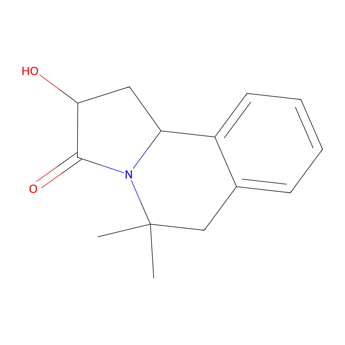 2-Hydroxy-5,5-dimethyl-1,5,6,10b-tetrahydropyrrolo[2,1-a]isoquinolin-3(2H)-one molecular structure, CAS 182485-97-8