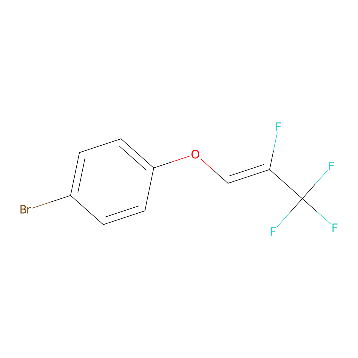 1-Bromo-4-{[(Z)-2,3,3,3-tetrafluoroprop-1-en-1-yl]oxy}benzene molecular structure, CAS 1824879-04-0
