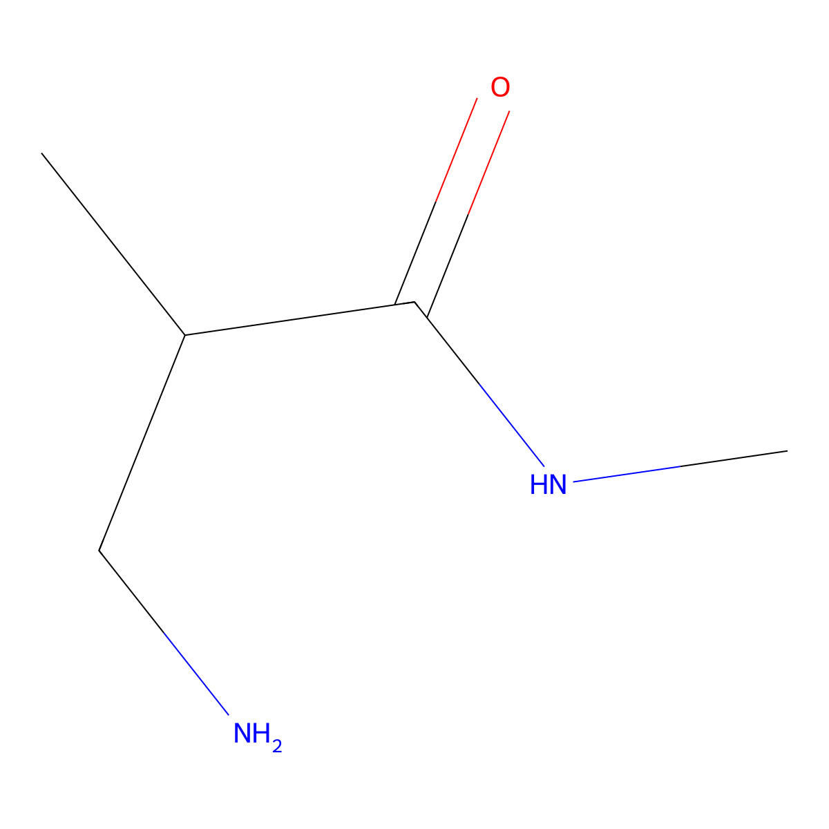 3-Amino-N,2-dimethylpropanamide molecular structure, CAS 182493-88-5