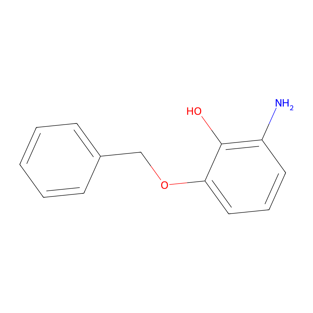 2-Amino-6-(benzyloxy)phenol molecular structure, CAS 182499-98-5