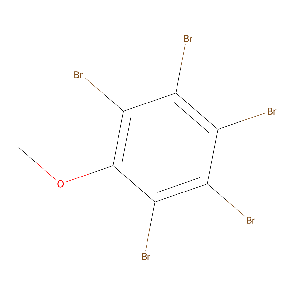 Pentabromoanisole molecular structure, CAS 1825-26-9