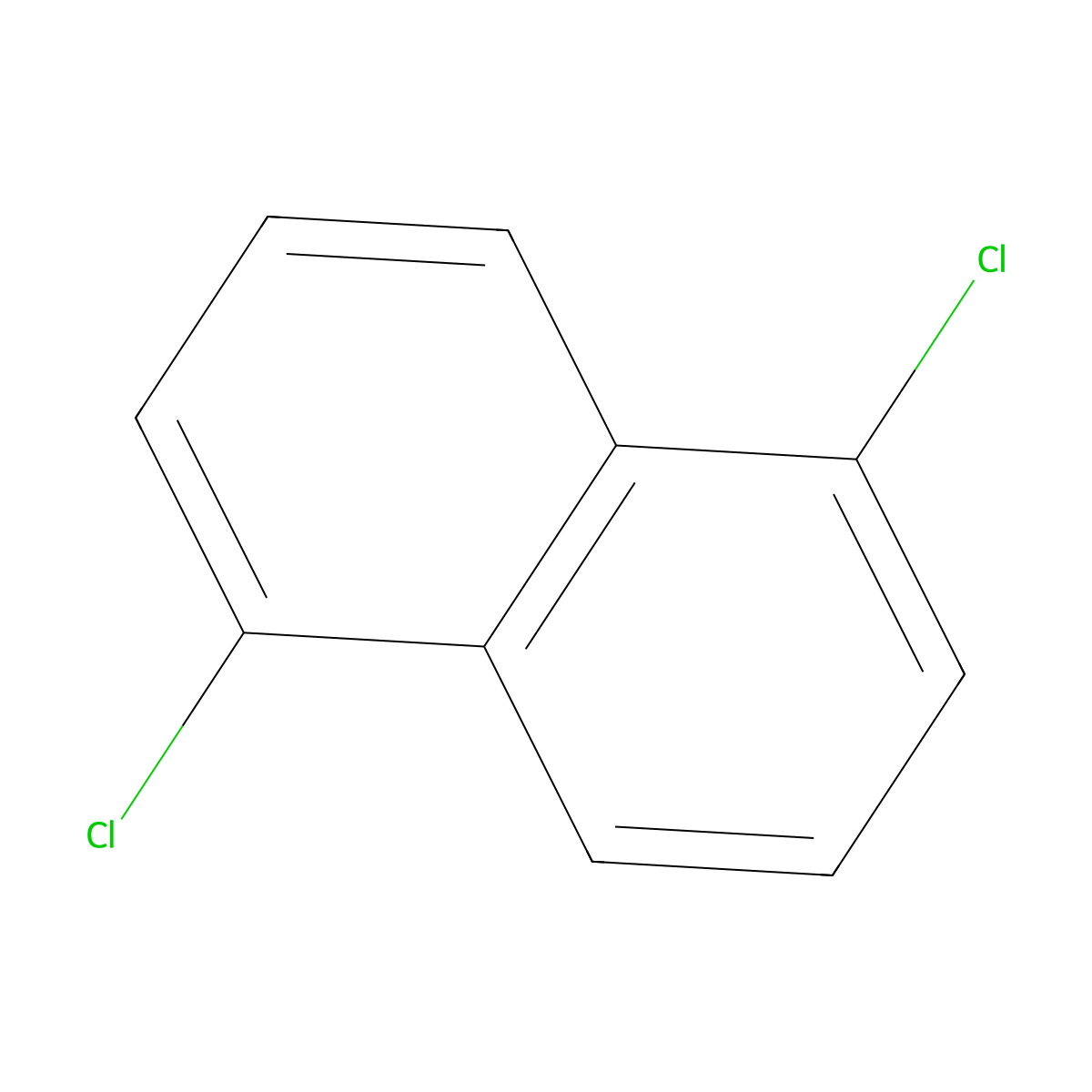 1,5-Dichloronaphthalene molecular structure, CAS 1825-30-5