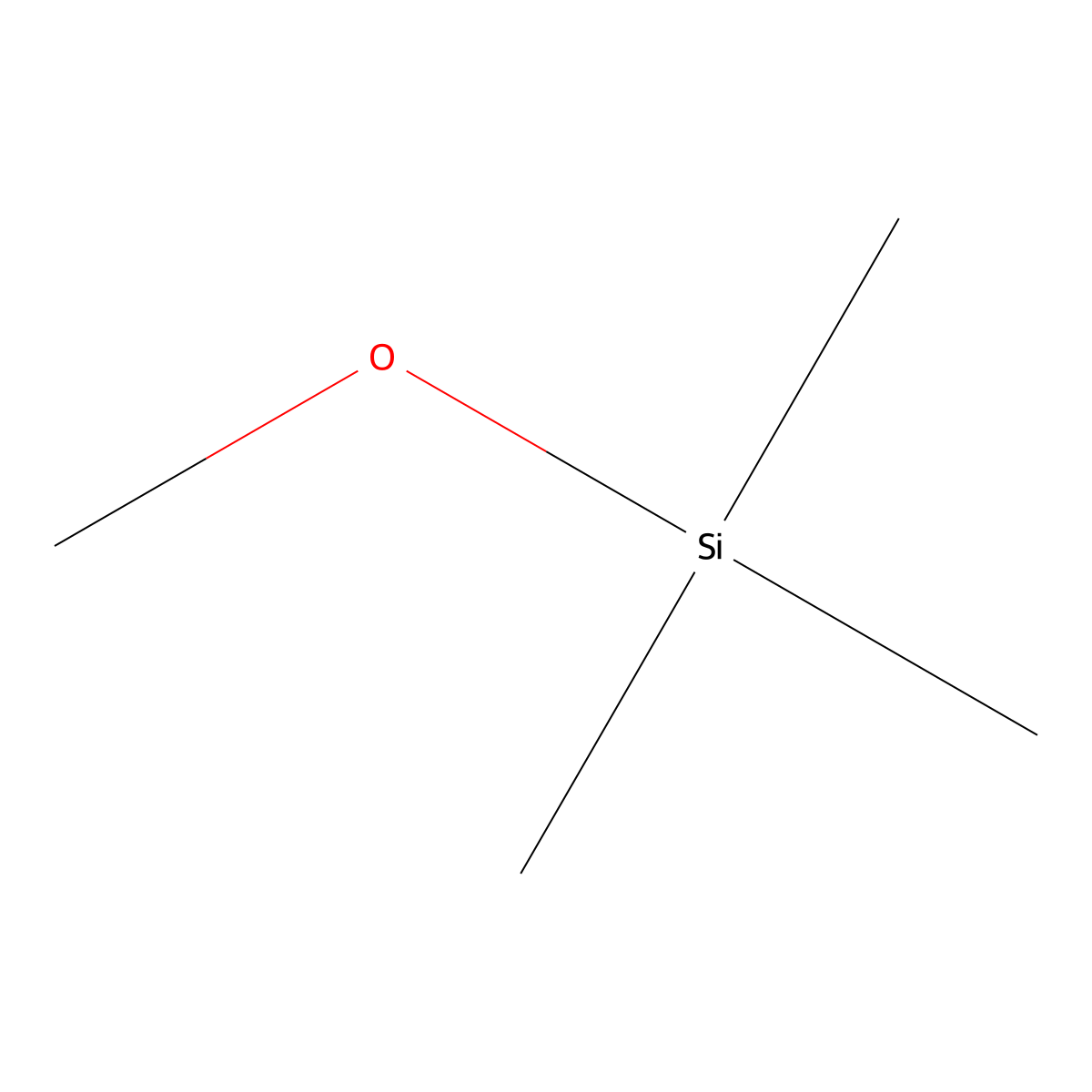 Methoxytrimethylsilane molecular structure, CAS 1825-61-2