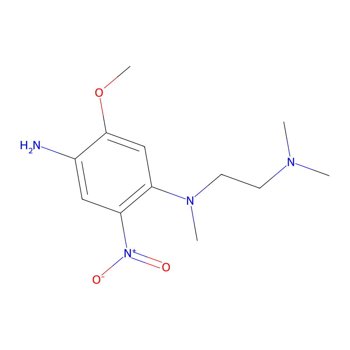 N1-(2-(Dimethylamino)ethyl)-5-methoxy-N1-methyl-2-nitrobenzene-1,4-diamine molecular structure, CAS 1825288-95-6