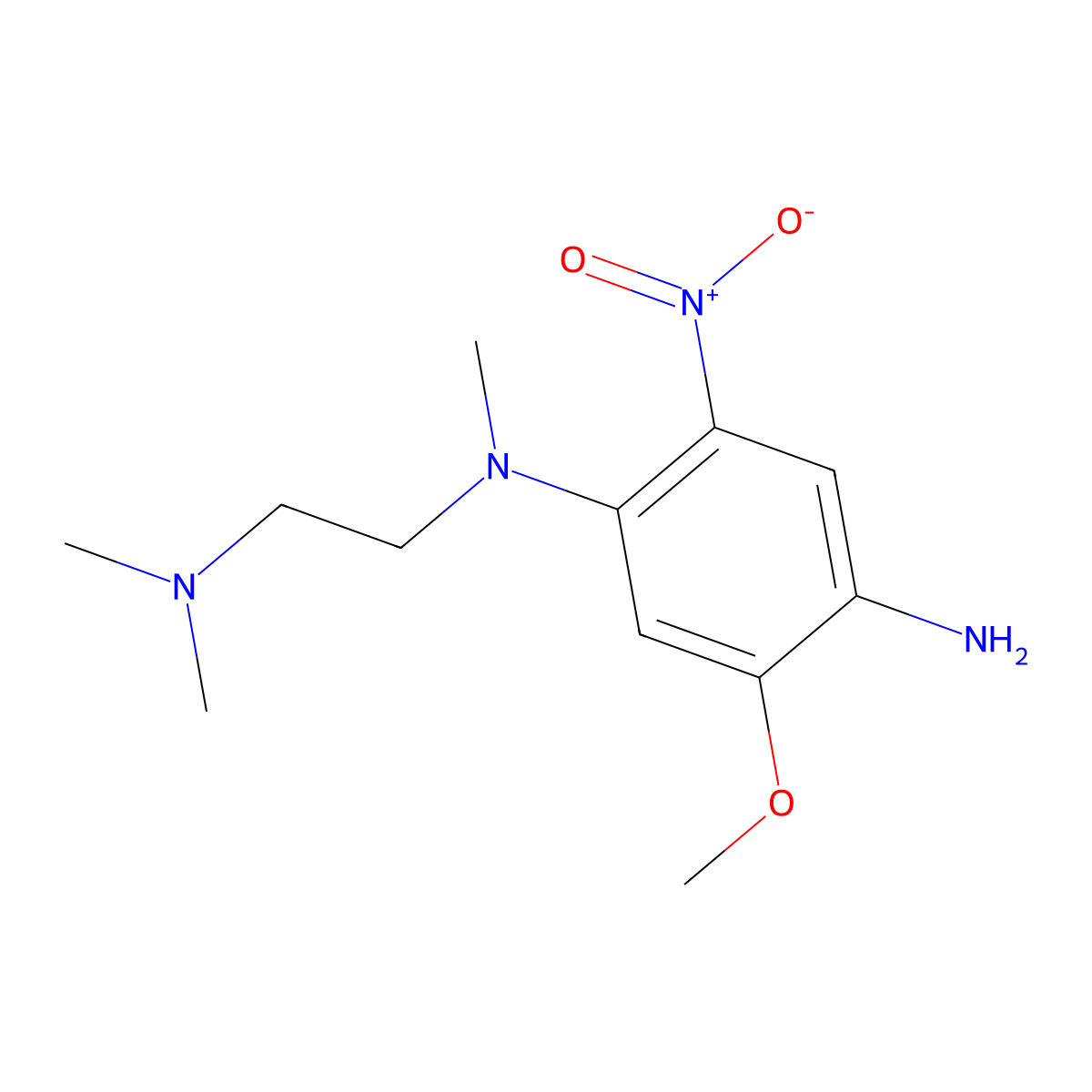N1-(2-(Dimethylamino)ethyl)-5-methoxy-N1-methyl-2-nitrobenzene-1,4-diamine molecular structure, CAS 1825288-95-6