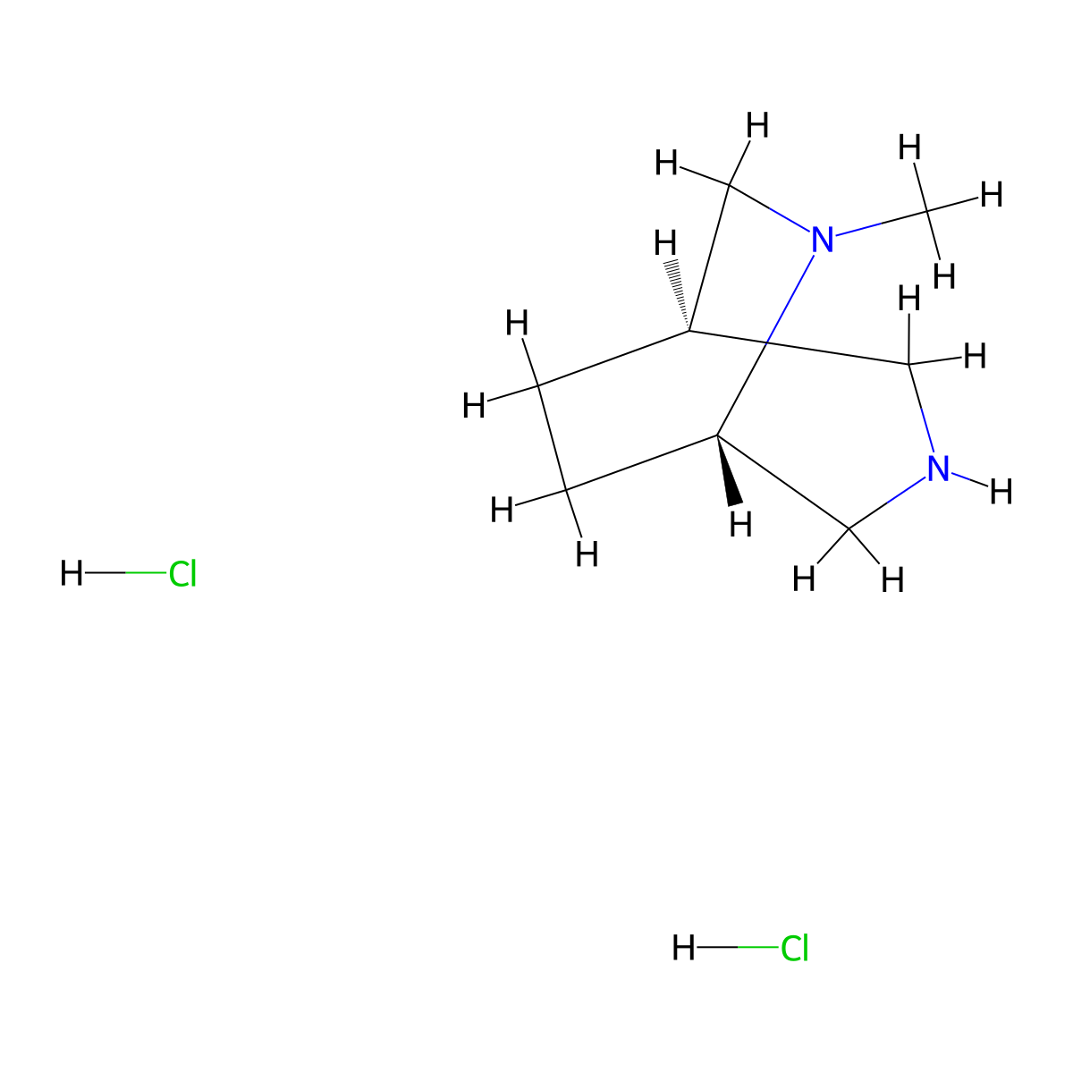 rac-(1R,5S)-6-Methyl-3,6-diazabicyclo[3.2.2]nonane dihydrochloride molecular structure, CAS 1825377-40-9