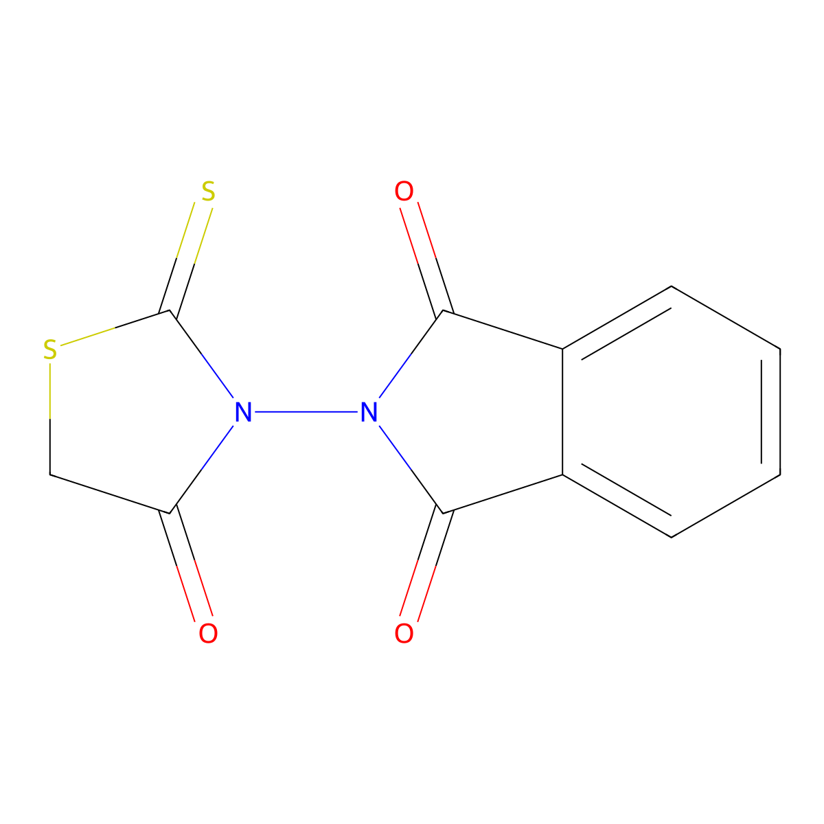 2-(4-oxo-2-thioxo-1,3-thiazolan-3-yl)-1H-isoindole-1,3(2H)-dione molecular structure, CAS 182558-48-1
