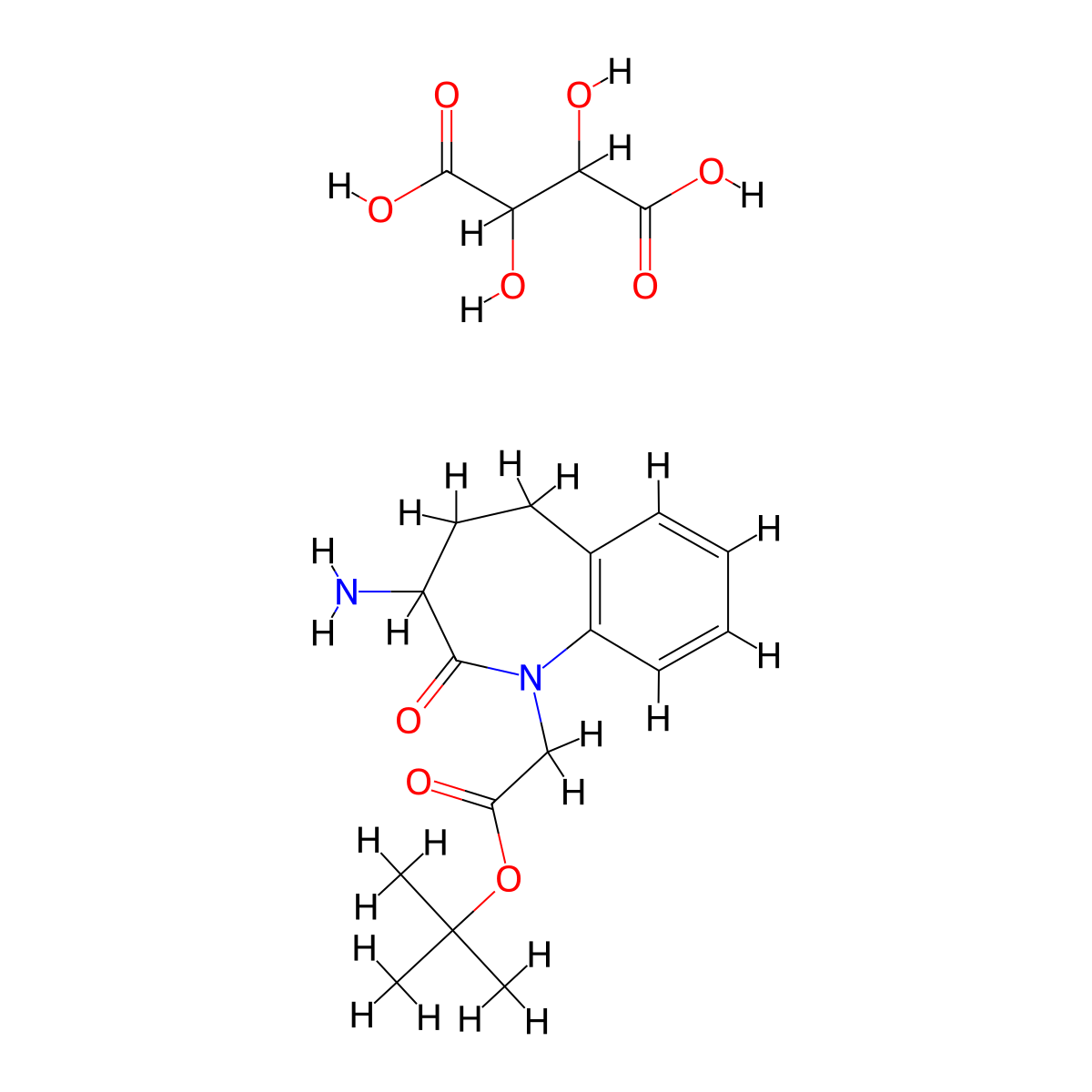 (3S)-3-Amino-2,3,4,5-tetrahydro-2-oxo-1H-1-benzazepine-1-acetatic acid1,2-dimeth molecular structure, CAS 182561-27-9