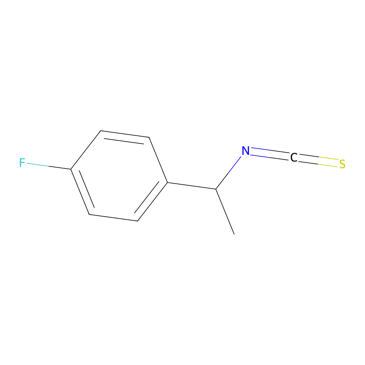 1-Fluoro-4-(1-isothiocyanatoethyl)benzene molecular structure, CAS 182565-27-1
