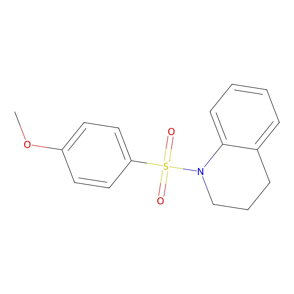 1-[(4-Methoxyphenyl)sulfonyl]-1,2,3,4-tetrahydroquinoline molecular structure, CAS 182565-32-8