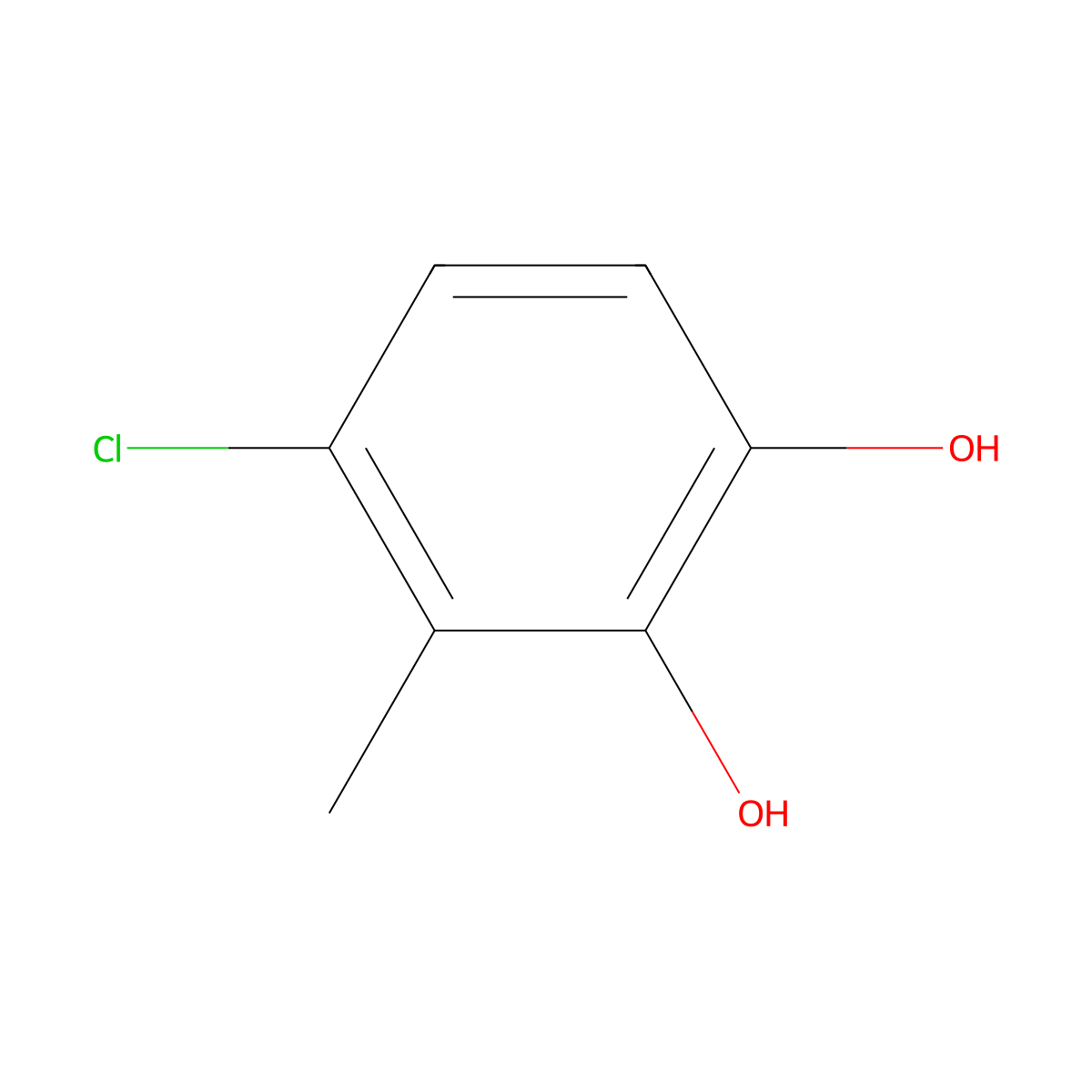4-Chloro-3-methylcatechol molecular structure, CAS 18257-21-1