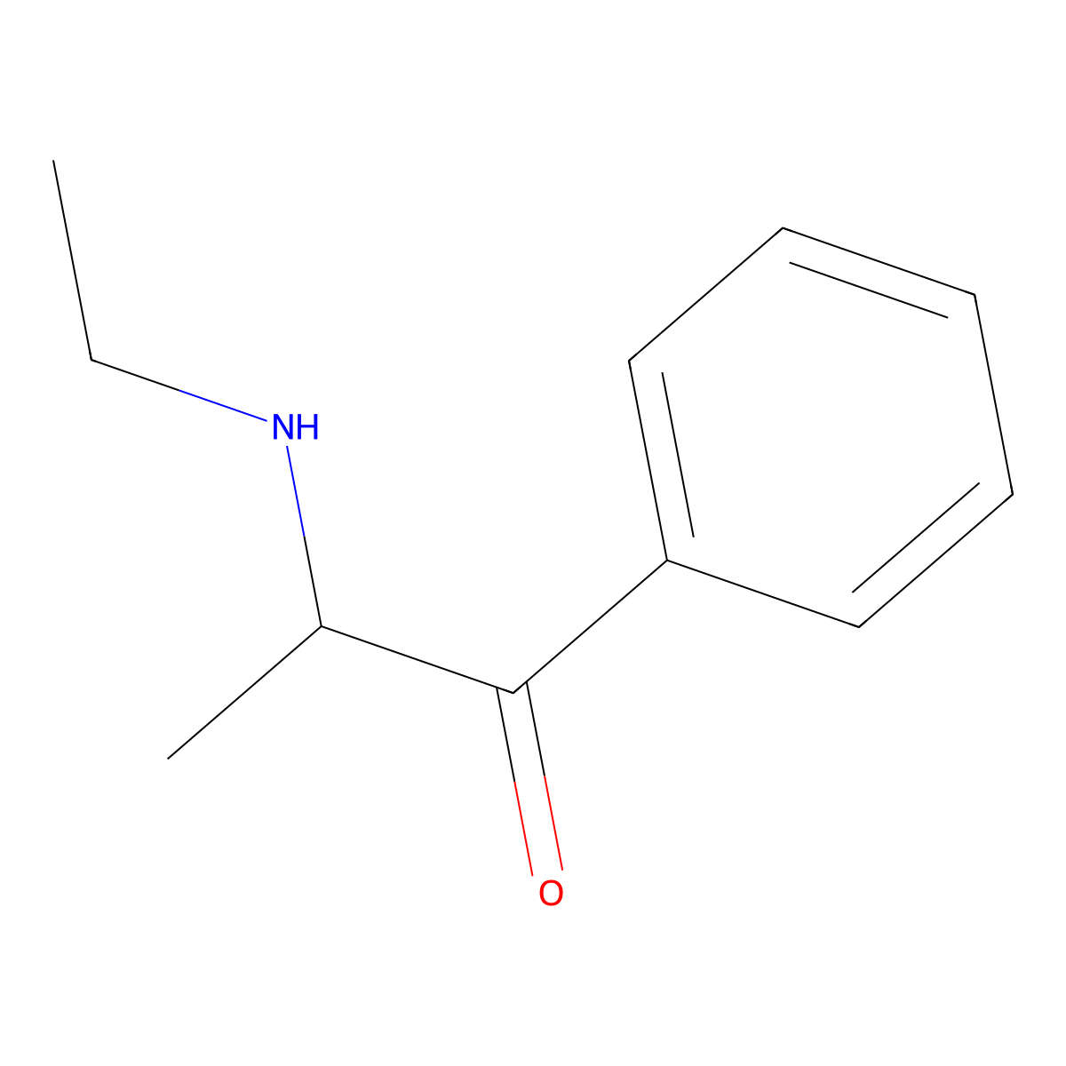 Ethcathinone molecular structure, CAS 18259-37-5