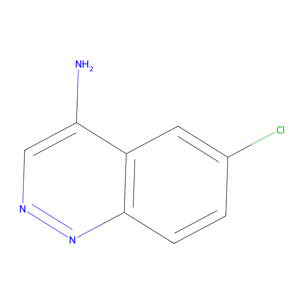 4-Amino-6-chlorocinnoline molecular structure, CAS 18259-66-0
