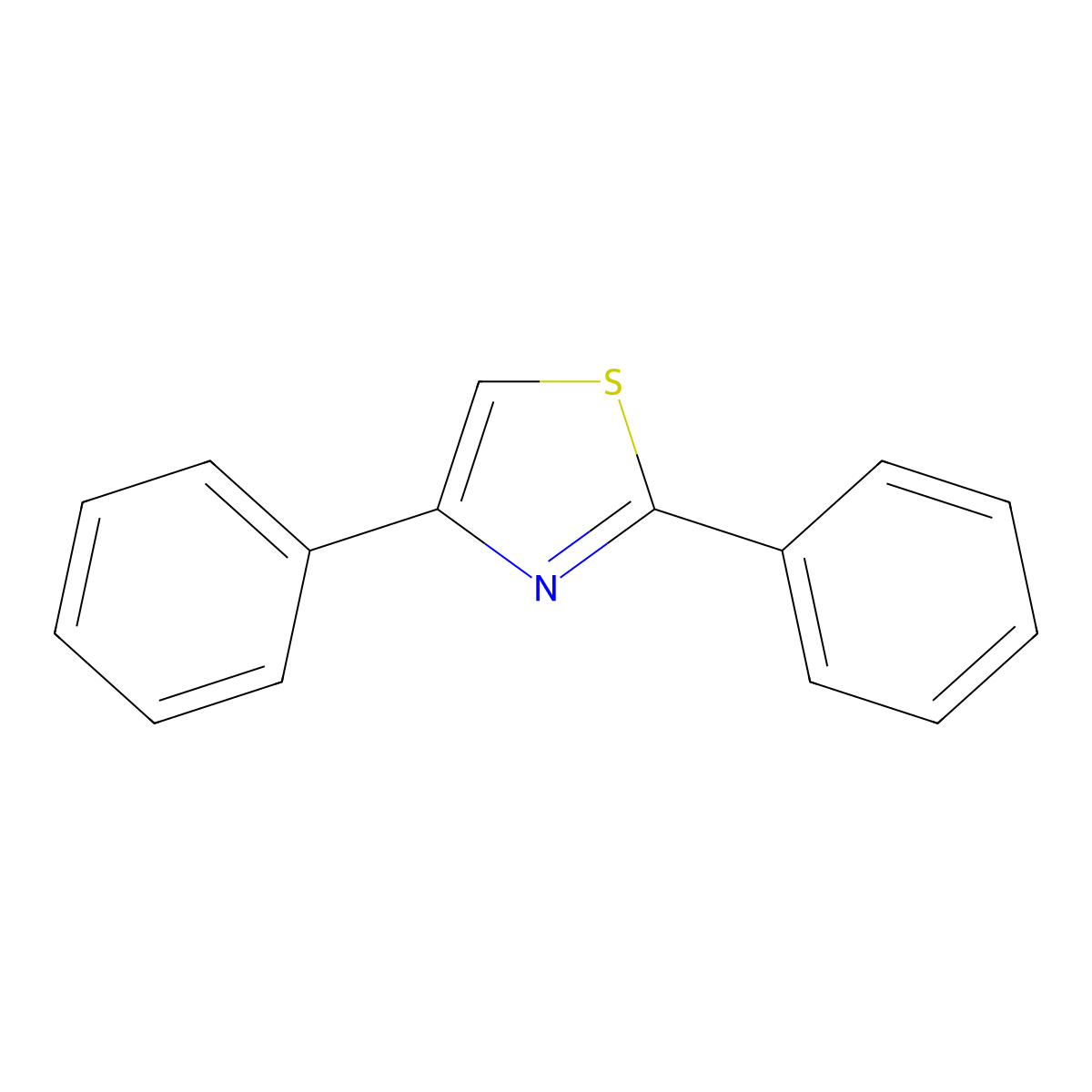 2,4-Diphenylthiazole molecular structure, CAS 1826-14-8