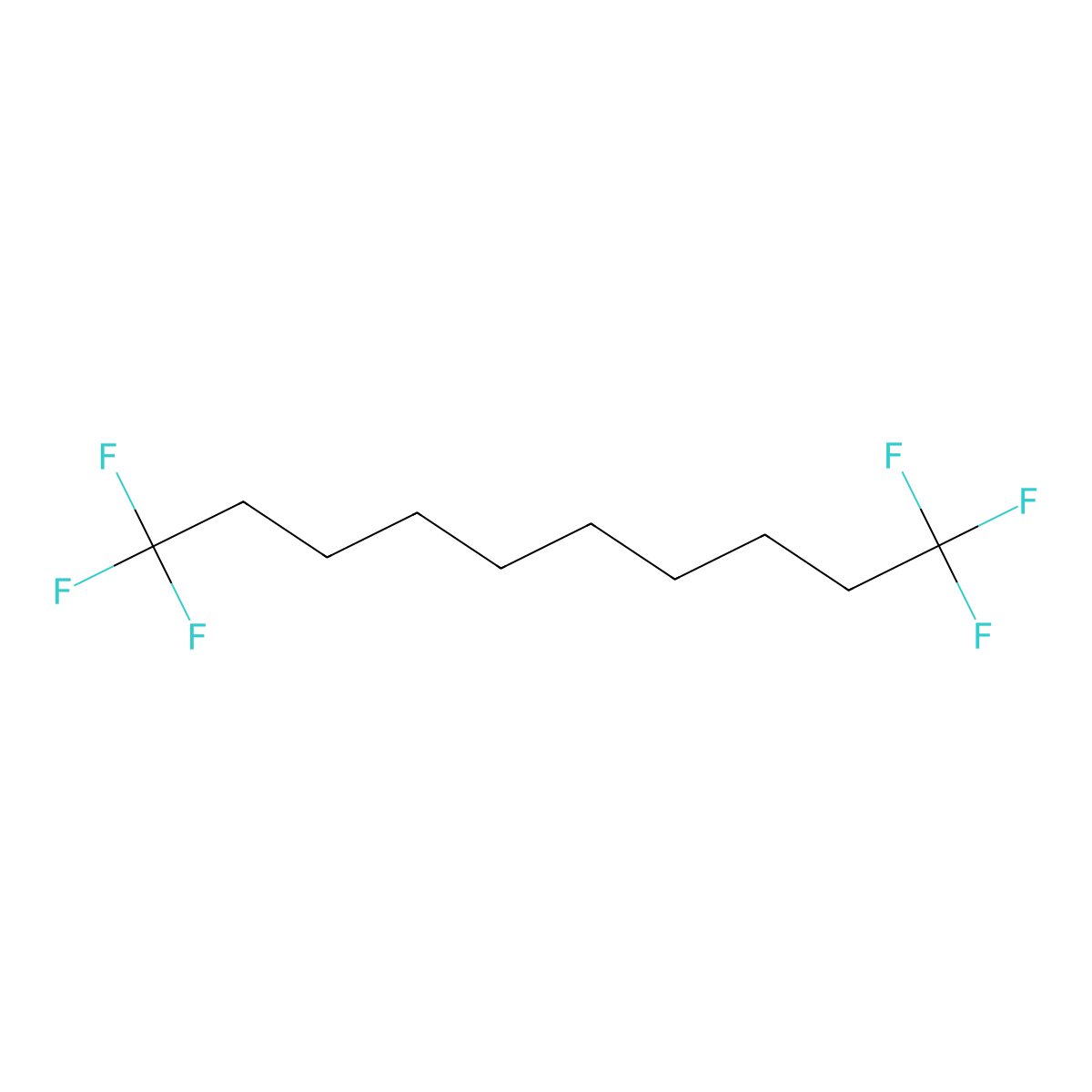 1,1,1,10,10,10-Hexafluorodecane molecular structure, CAS 1826-76-2