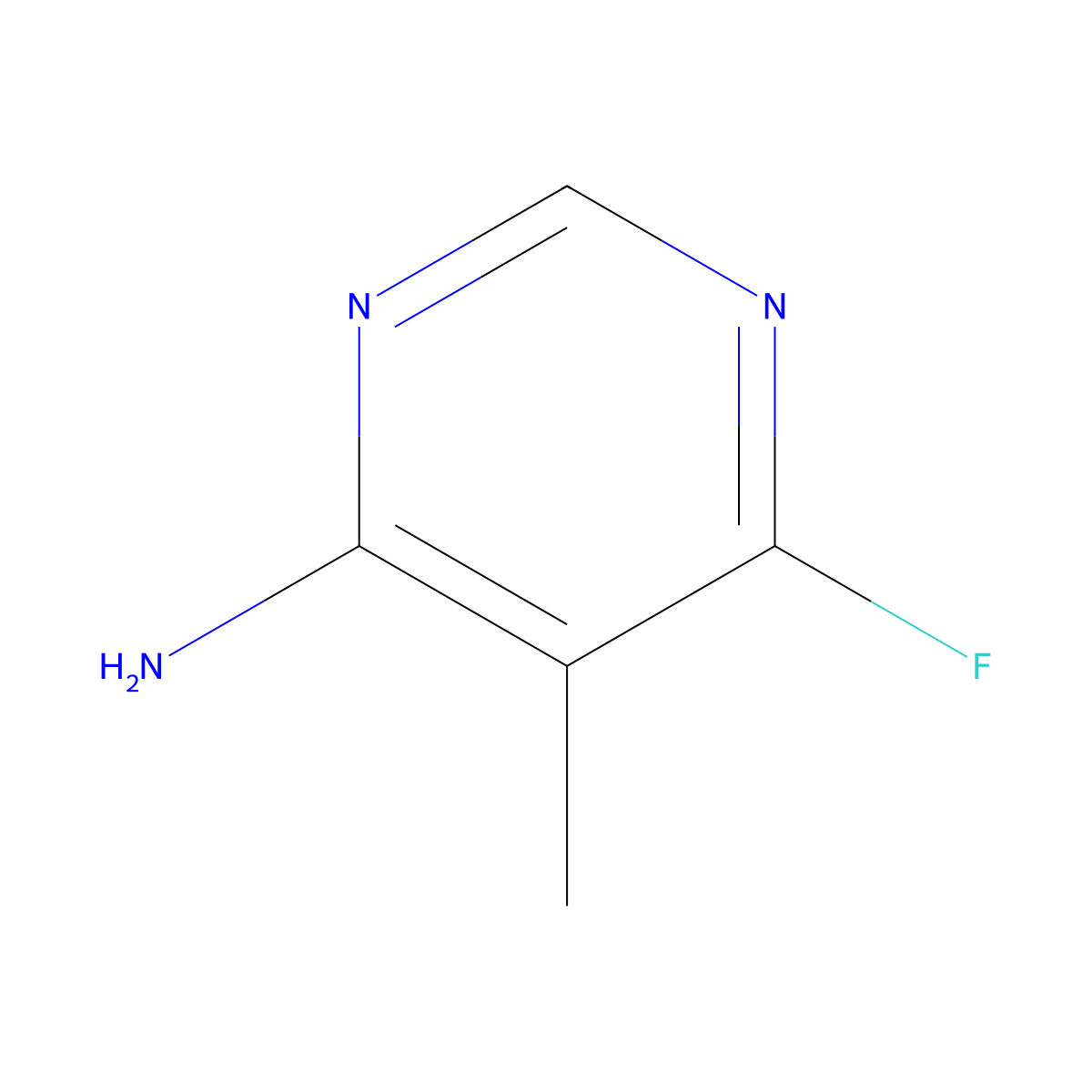 6-Fluoro-5-methylpyrimidin-4-amine molecular structure, CAS 18260-69-0