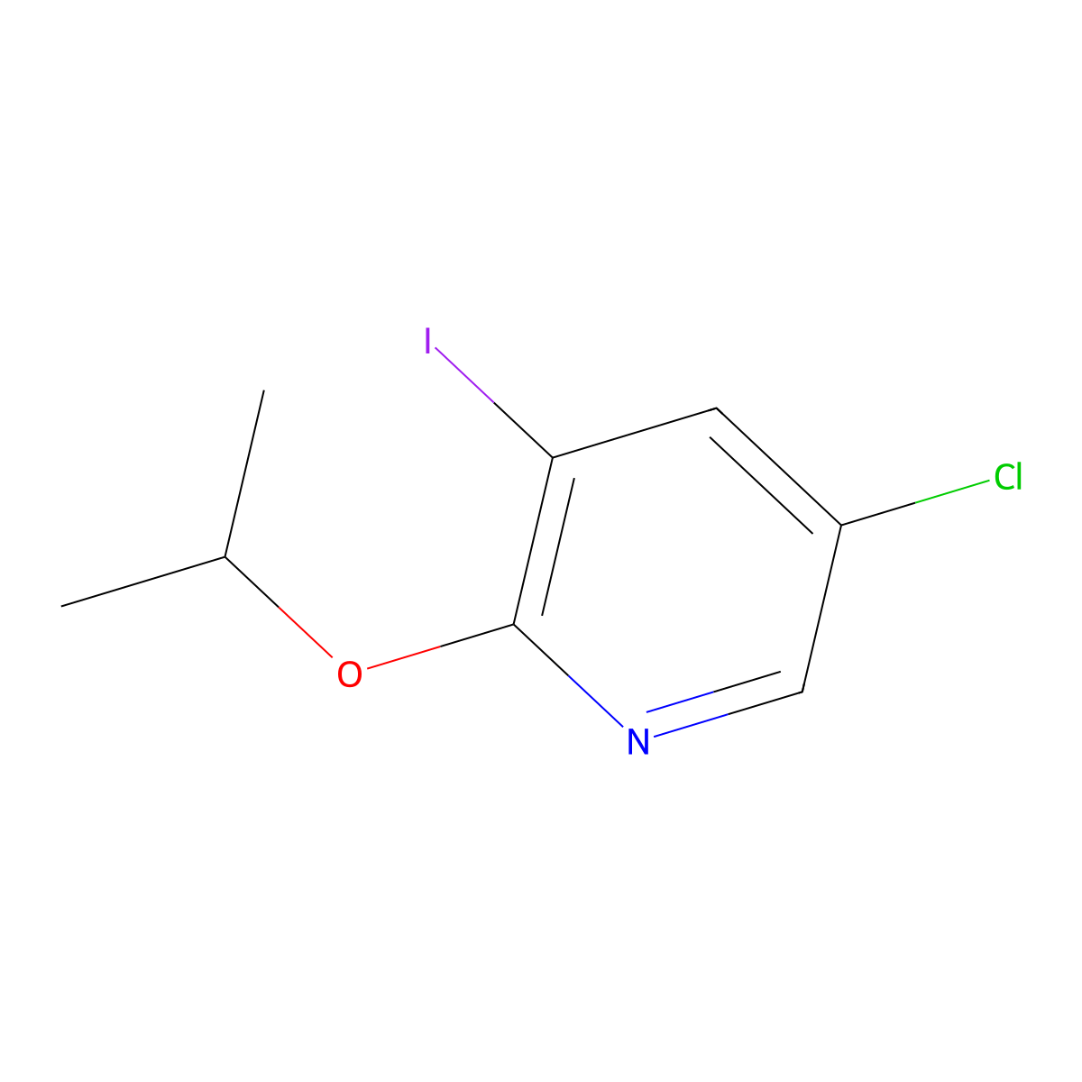 5-Chloro-2-isopropoxy-3-iodopyridine molecular structure, CAS 1826109-98-1