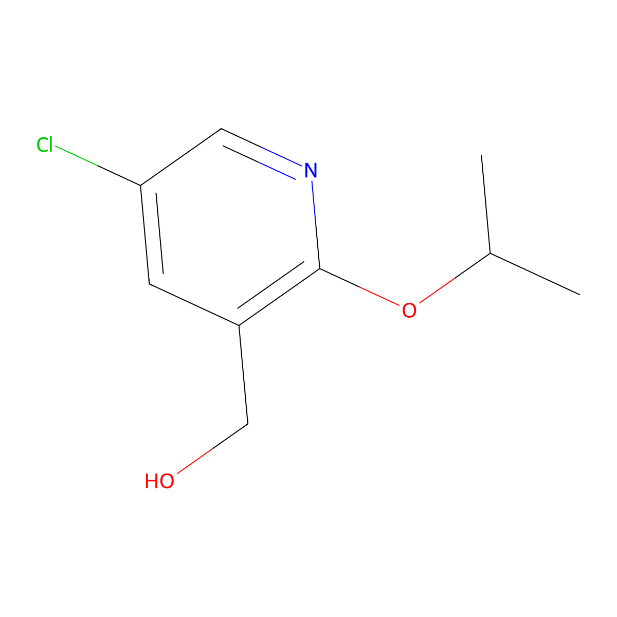 (5-Chloro-2-isopropoxy-pyridin-3-yl)-methanol molecular structure, CAS 1826110-07-9