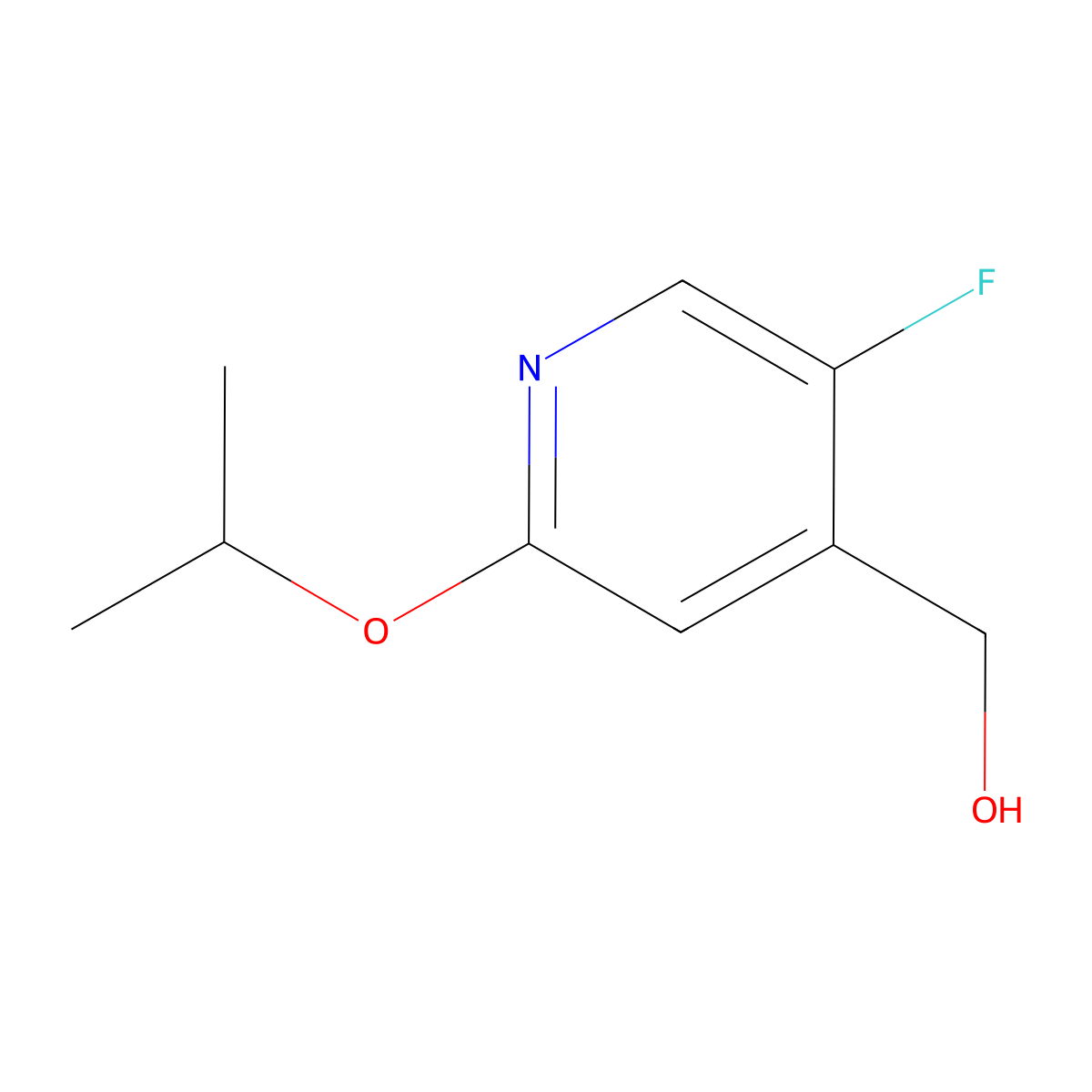 (5-Fluoro-2-isopropoxypyridin-4-yl)methanol molecular structure, CAS 1826110-20-6