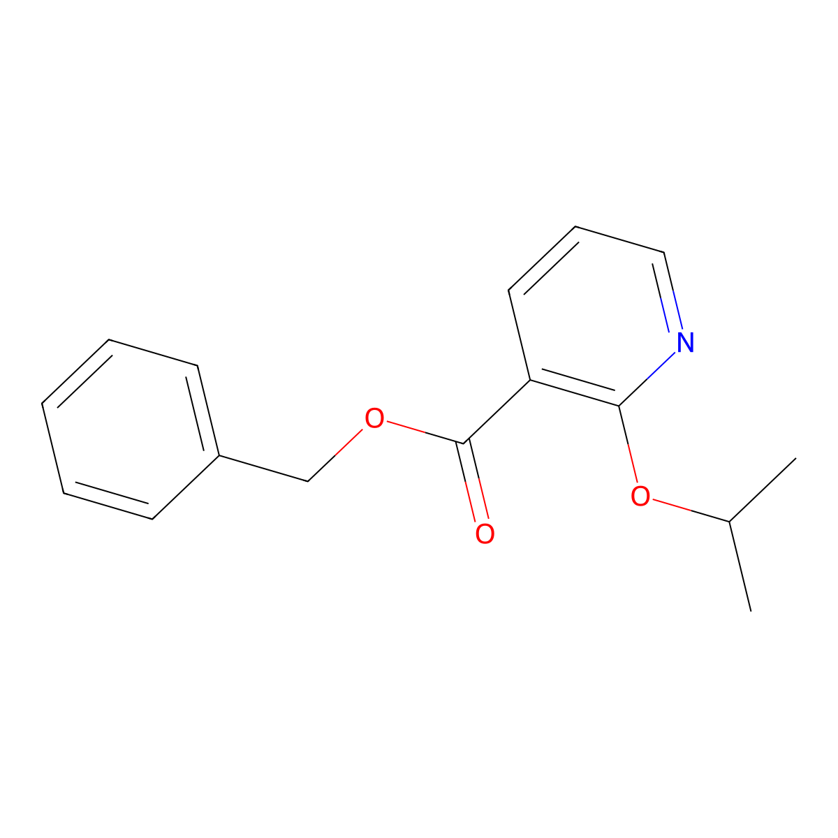 Benzyl 2-isopropoxynicotinate molecular structure, CAS 1826110-24-0