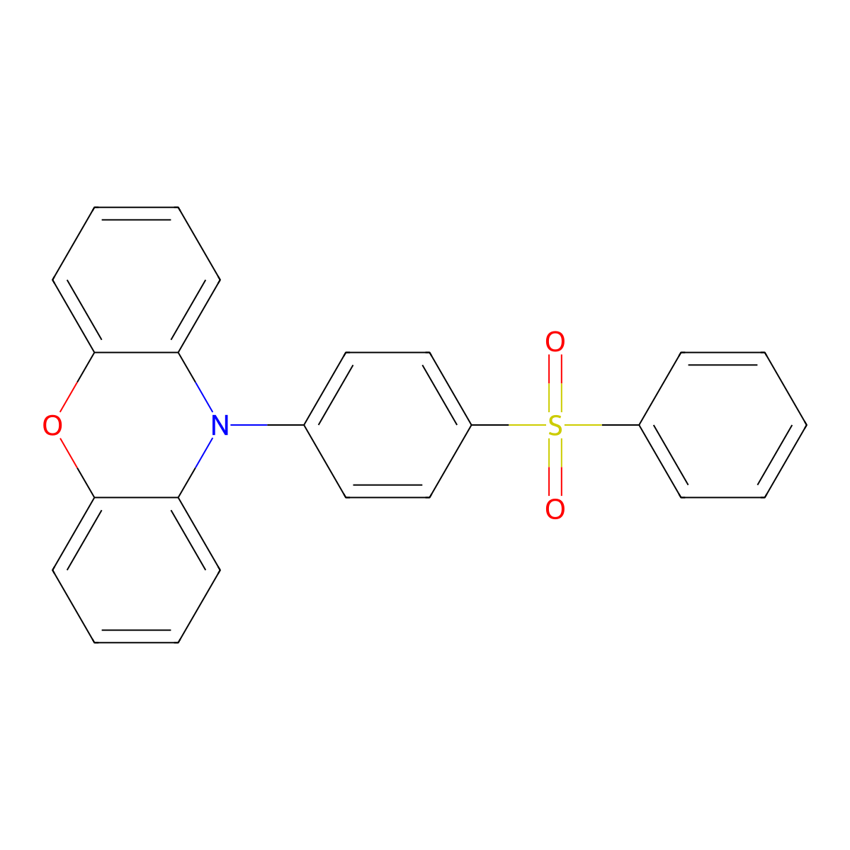 10-[4-(benzenesulfonyl)phenyl]-10H-phenoxazine molecular structure, CAS 1826126-36-6