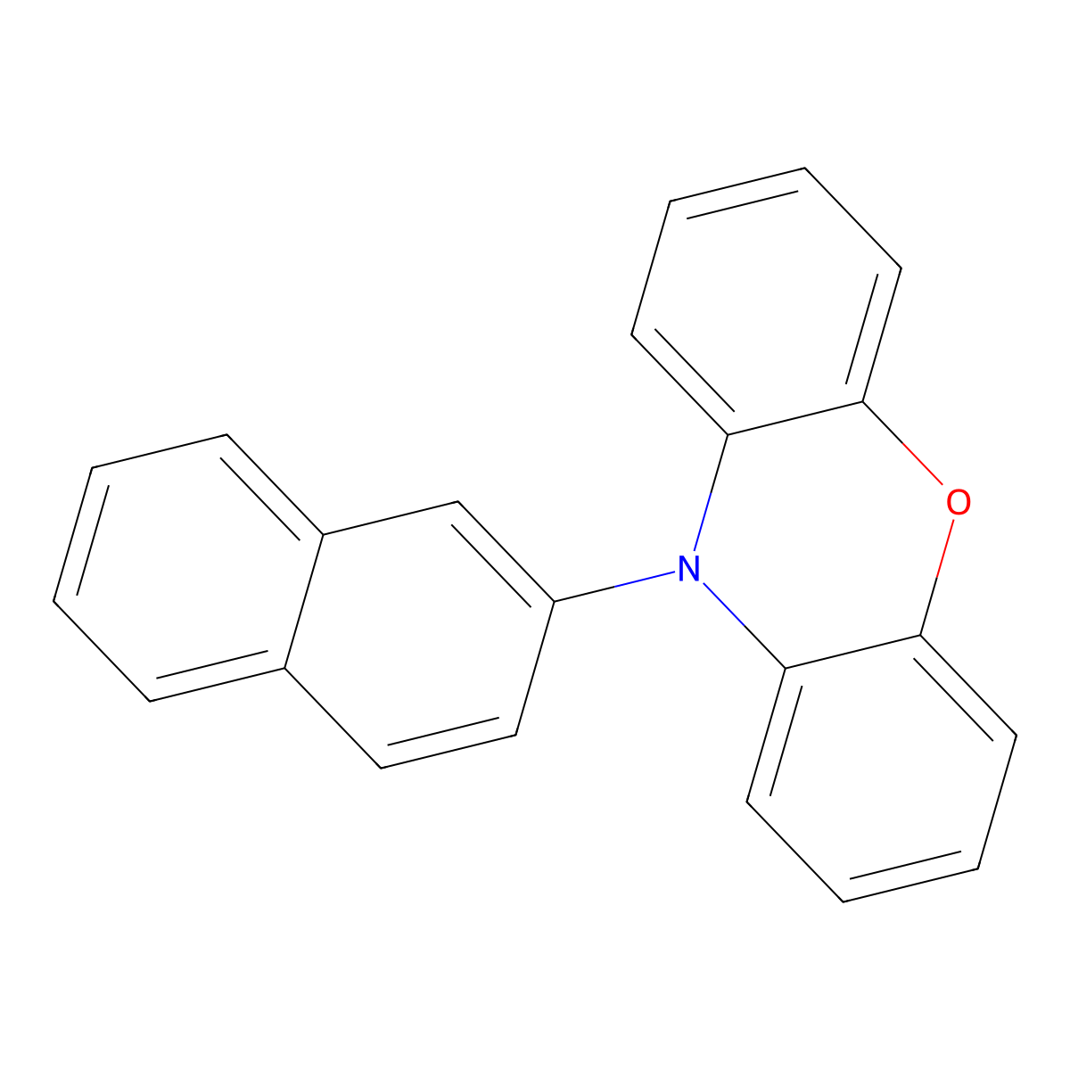 10-(Naphthalen-2-yl)-10H-phenoxazine molecular structure, CAS 1826127-52-9