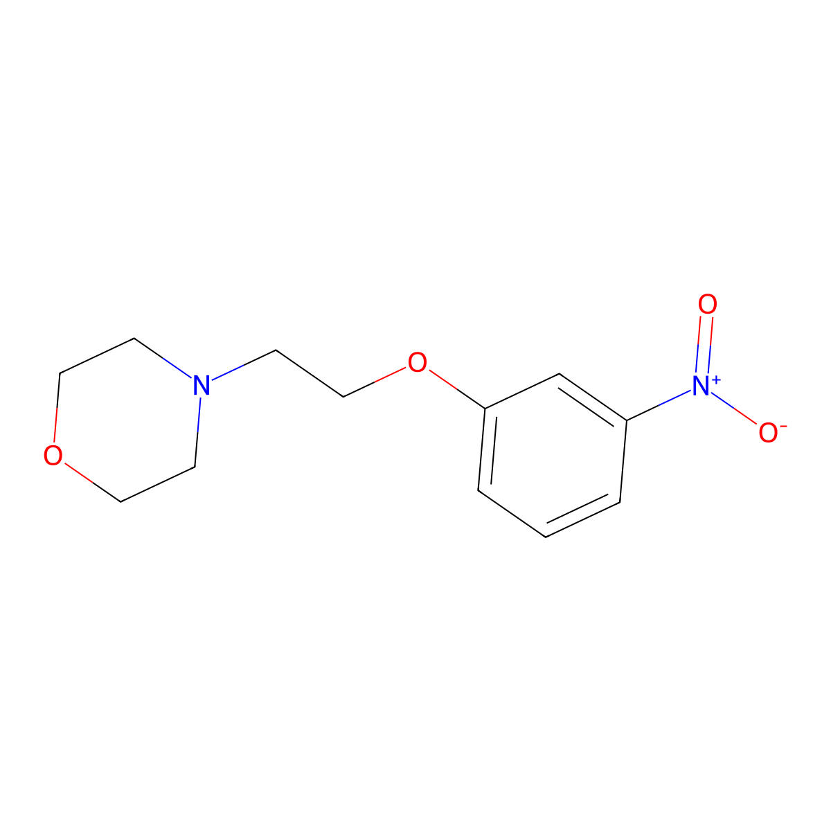 4-[2-(3-Nitrophenoxy)ethyl]morpholine molecular structure, CAS 182618-90-2
