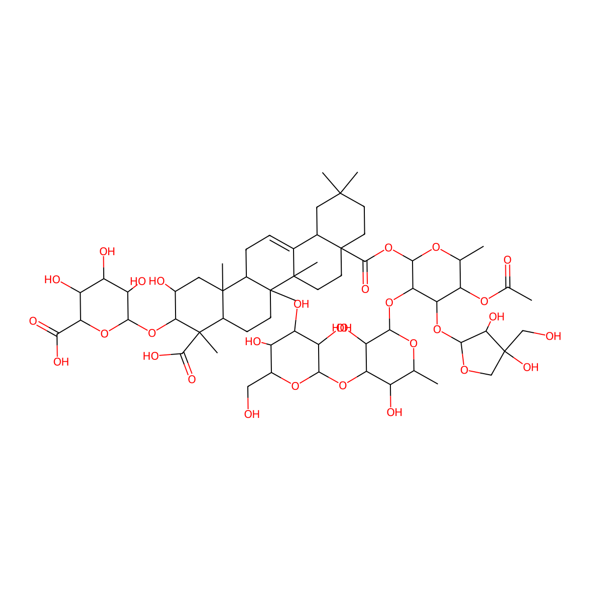 Herniariasaponin 7 molecular structure, CAS 182625-43-0