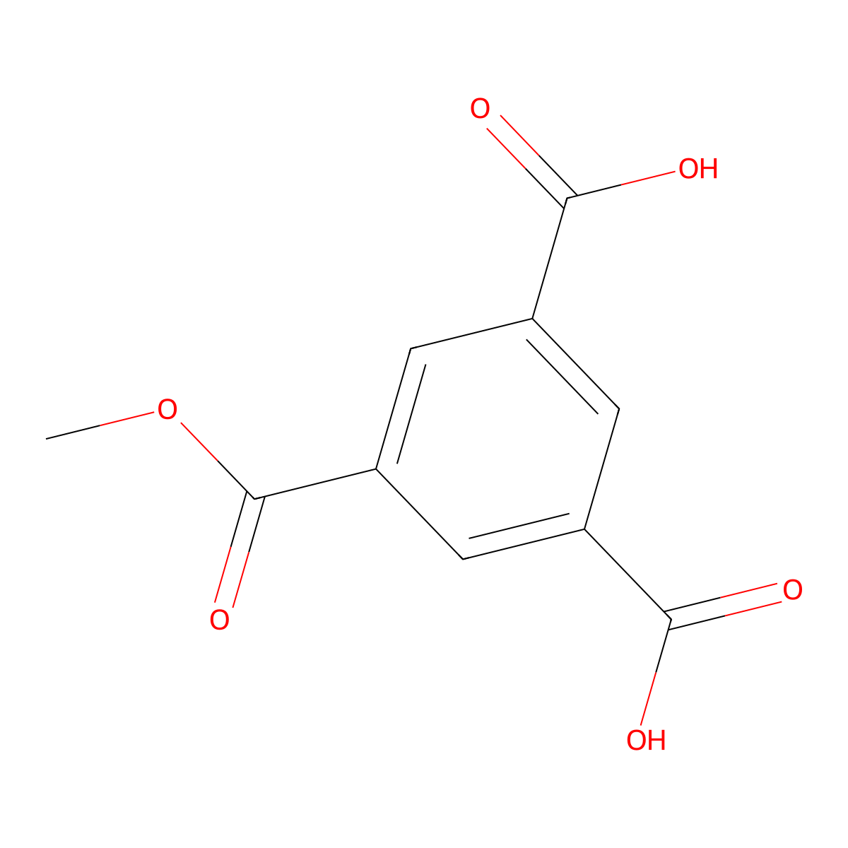 5-(Methoxycarbonyl)benzene-1,3-dicarboxylic acid molecular structure, CAS 18263-95-1