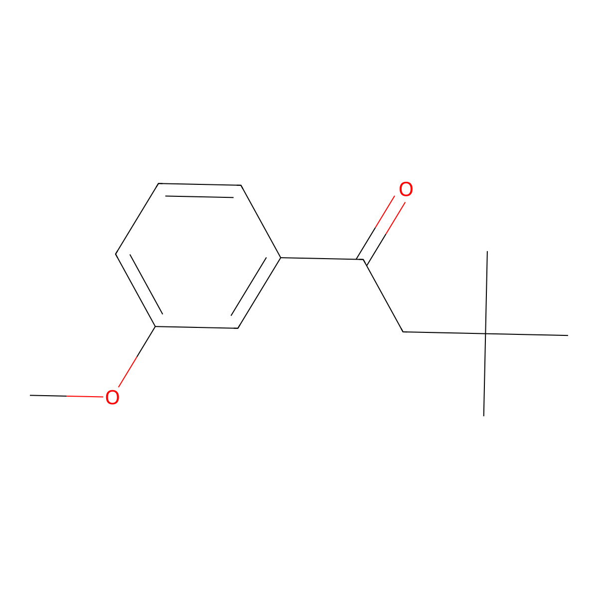3,3-Dimethyl-3'-methoxybutyrophenone molecular structure, CAS 182631-11-4