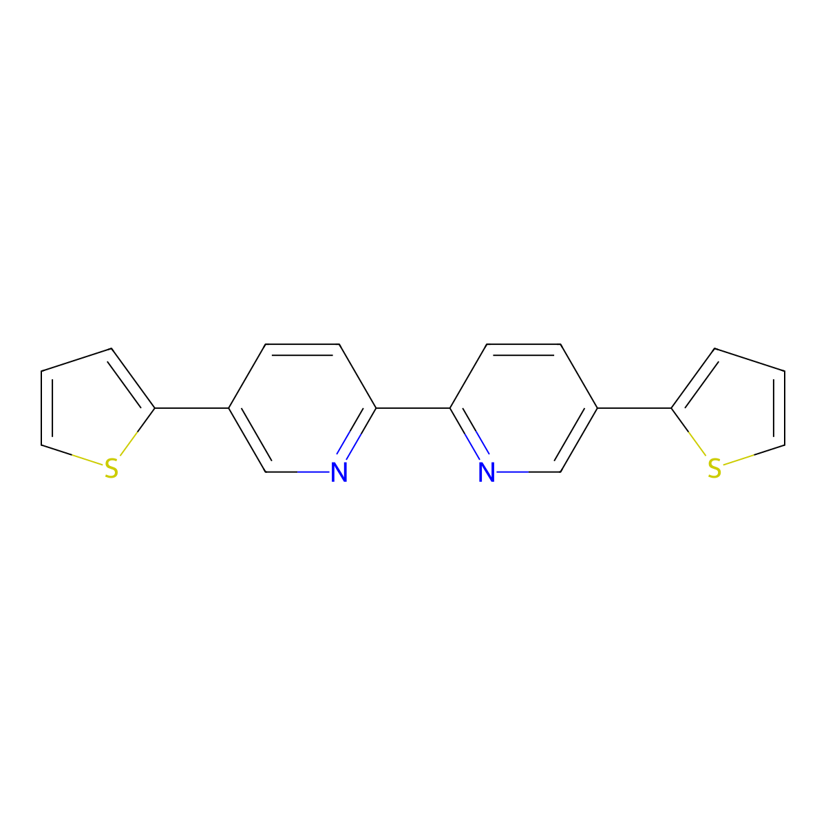 5,5'-Di(thiophen-2-yl)-2,2'-bipyridine molecular structure, CAS 182631-76-1