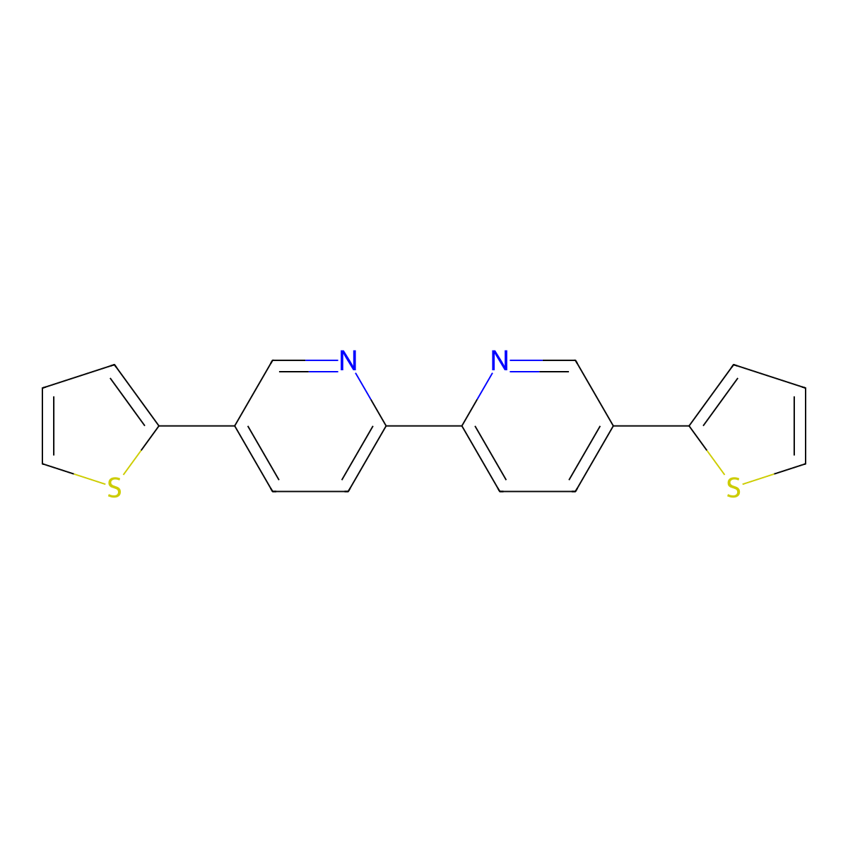 5,5'-Di(thiophen-2-yl)-2,2'-bipyridine molecular structure, CAS 182631-76-1