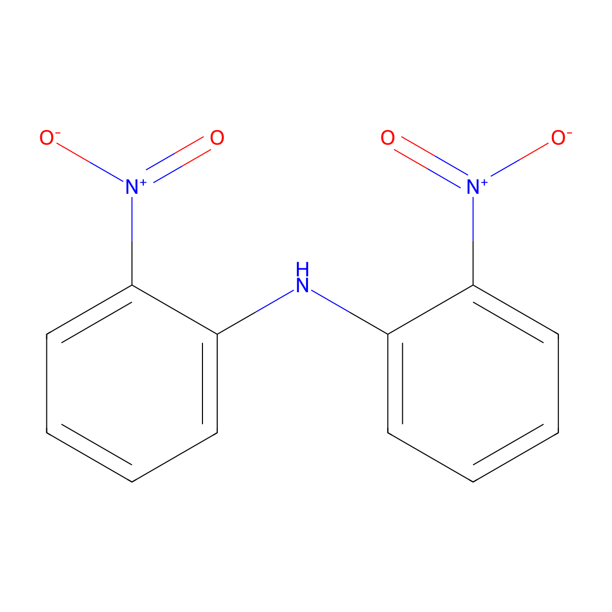 2-Nitro-N-(2-nitrophenyl)aniline molecular structure, CAS 18264-71-6