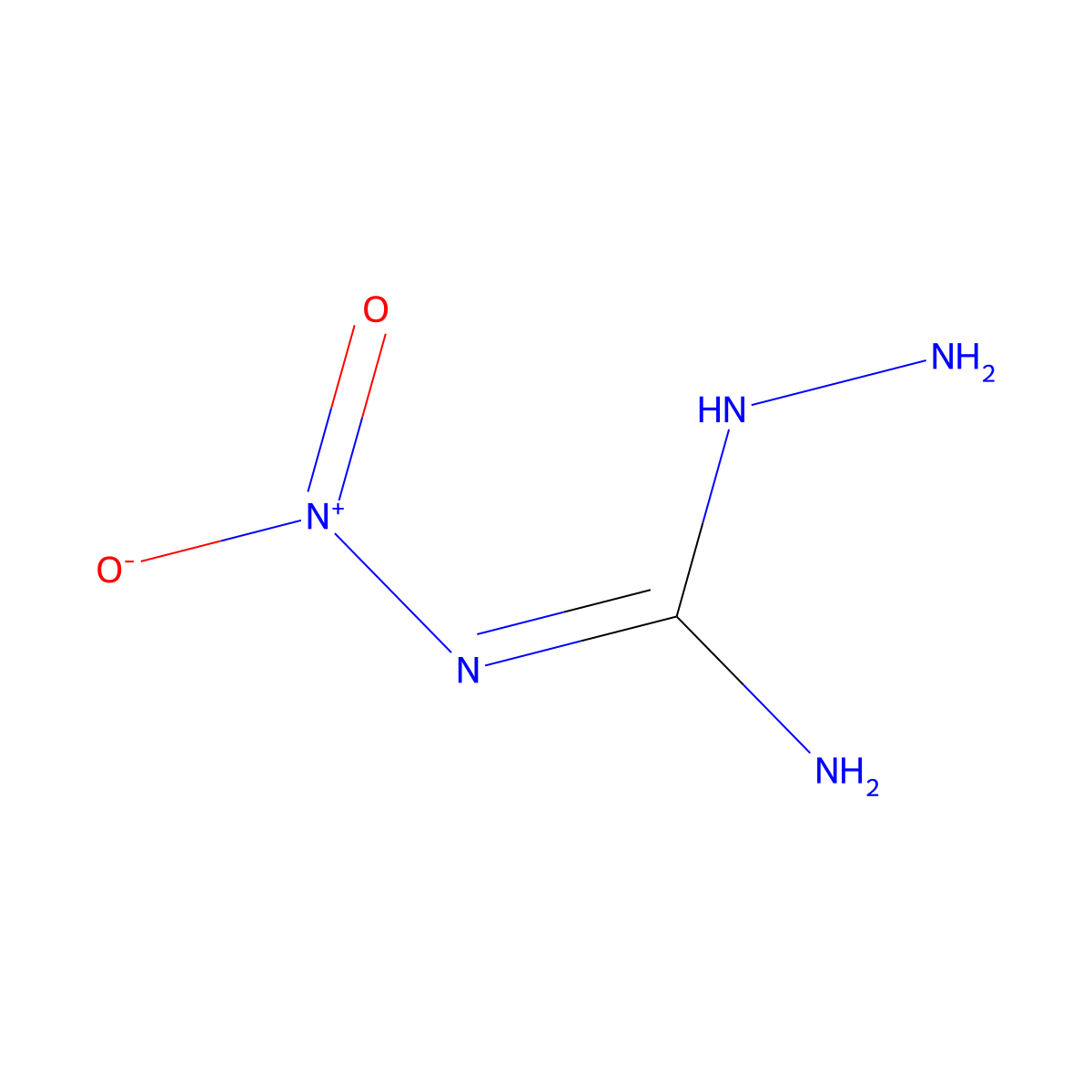 Hydrazinecarboximidamide, N-nitro- molecular structure, CAS 18264-75-0