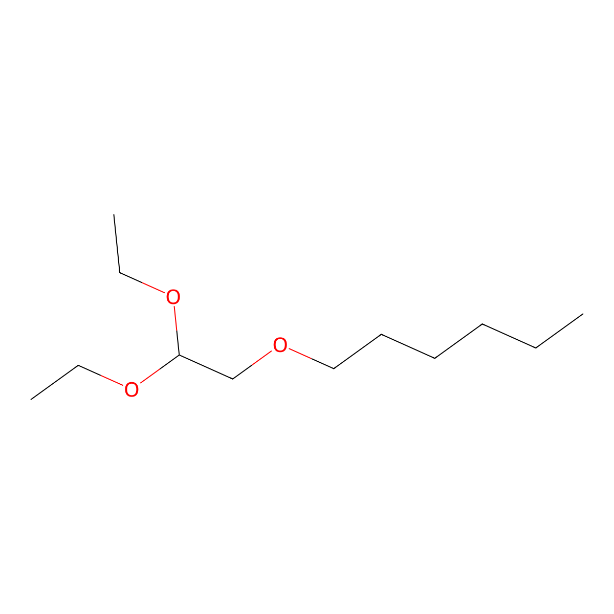1-(2,2-Diethoxyethoxy)hexane molecular structure, CAS 18266-50-7