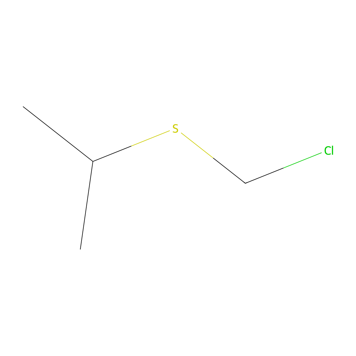 2-[(Chloromethyl)sulfanyl]propane molecular structure, CAS 18267-19-1