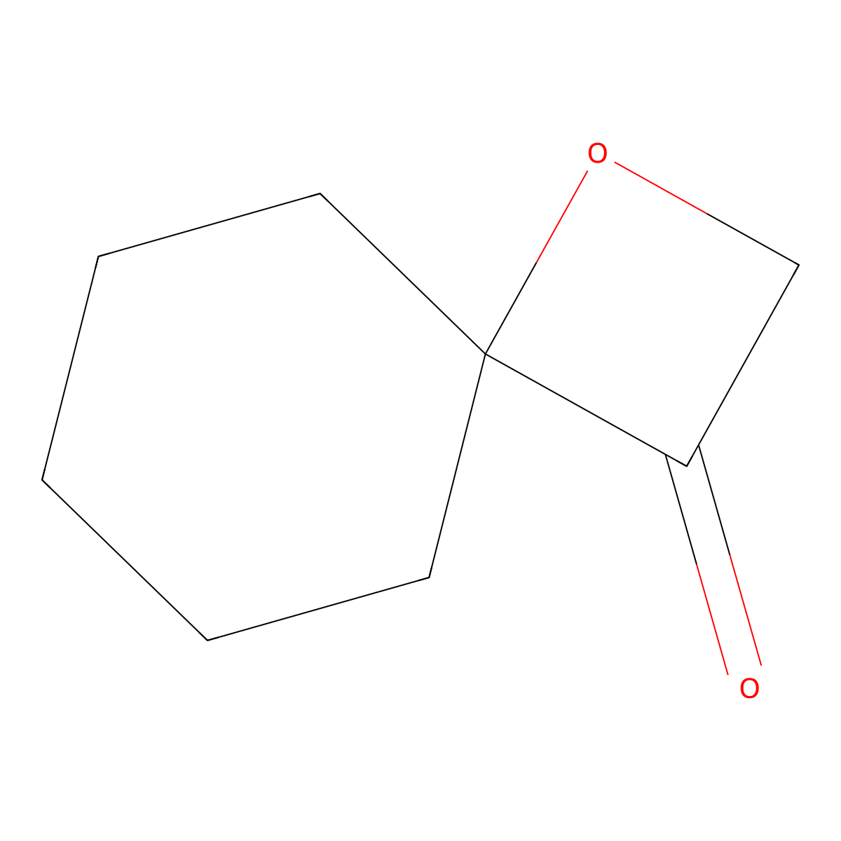 1-Oxaspiro[3.5]nonan-3-one molecular structure, CAS 18267-40-8
