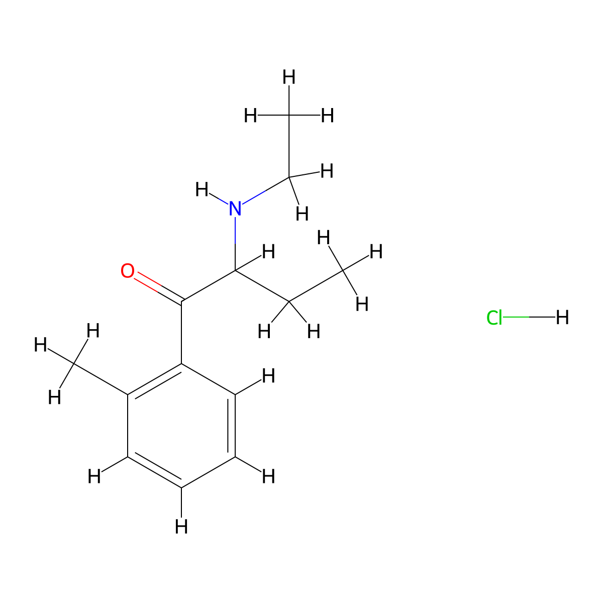 2-Methylethylbuphedrone hydrochloride molecular structure, CAS 18267-89-5