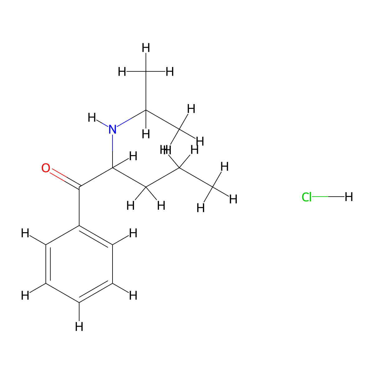 N-Isopropylpentedrone hydrochloride molecular structure, CAS 18268-14-9